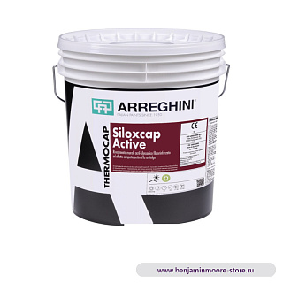 Фасадная штукатурка Arreghini Siloxcap Active / Аррегини акрил-силоксановое покрытие для стен с с компактным эффектом против плесени против водорослей