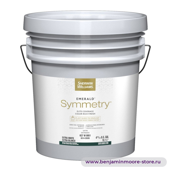 Sherwin-Williams Emerald® Symmetry Satin атласная краска для внутренних работ — фото | www.benjaminmoore-store.ru