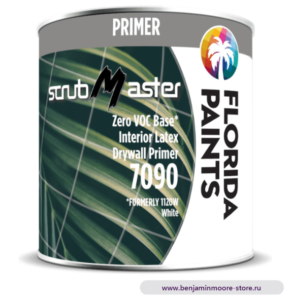 Грунтовка Florida Paints ScrubMaster Drywall Primer 7090 / Флорида Пэйнтс СкрабМастер Драйвол Праймер 7090 грунт для гипсокартона с нулевым содержанием ЛОС, для внутренних работ — фото | www.benjaminmoore-store.ru