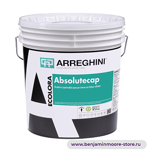 Краска Arreghini Absolutecap / Аррегини Абсолюткап Белая супермоющаяся непрозрачная антибликовая ма