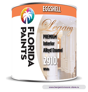 Florida Paints Legacy Alkyd Enamel Satin 2910 атласная эмаль для внутренних работ в цвете 0371 Fiorito