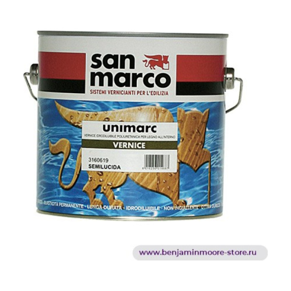 San Marco Unimarc Vernice Per Parquet водорастворимая полиуретановая полуматовая краска для дерева для внутренних работ — фото | www.benjaminmoore-store.ru