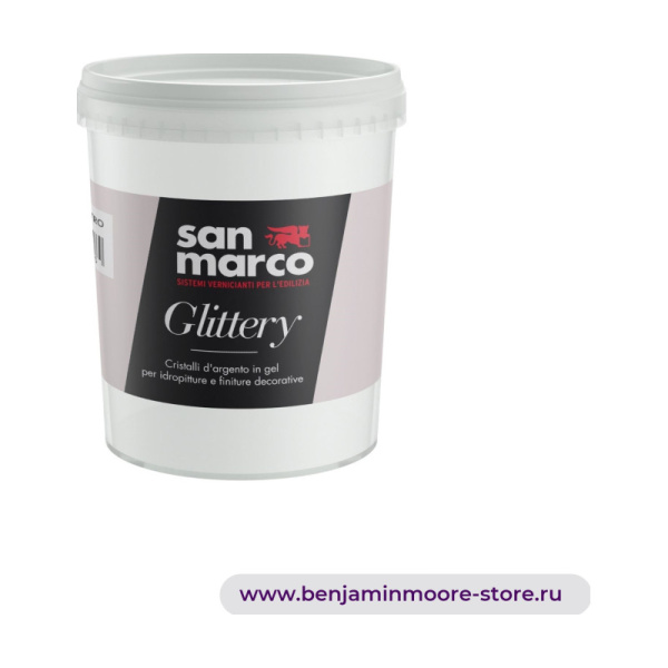 San Marco Glittery кристаллы серебра в виде геля для красок на водной основе и декоративных отделок — фото | www.benjaminmoore-store.ru