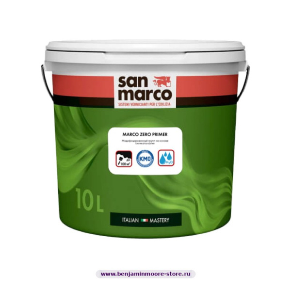 Грунтовка San Marco Marco Zero Primer / Сан Марко Марко Зеро Праймер силикатный негорючий грунт (КМ0) — фото | www.benjaminmoore-store.ru