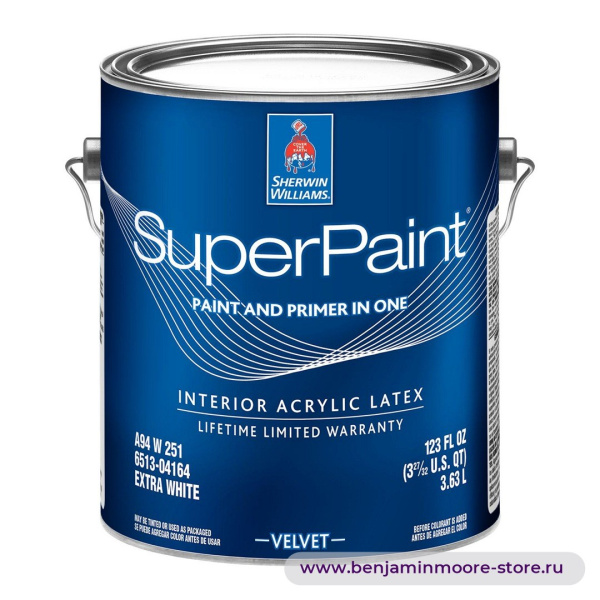Sherwin-Williams SuperPaint® Interior Velvet бархатистая матовая краска для внутренних работ — фото | www.benjaminmoore-store.ru