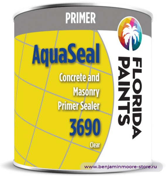 Florida Paints AquaSeal Masonry Primer 3690 грунт для внутренних и наружных работ — фото | www.benjaminmoore-store.ru